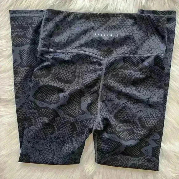 ALLFENIX Leggings Navy Snake 7/8 Medium - Picture 3 of 7